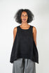 Knitted vest with geometric pattern